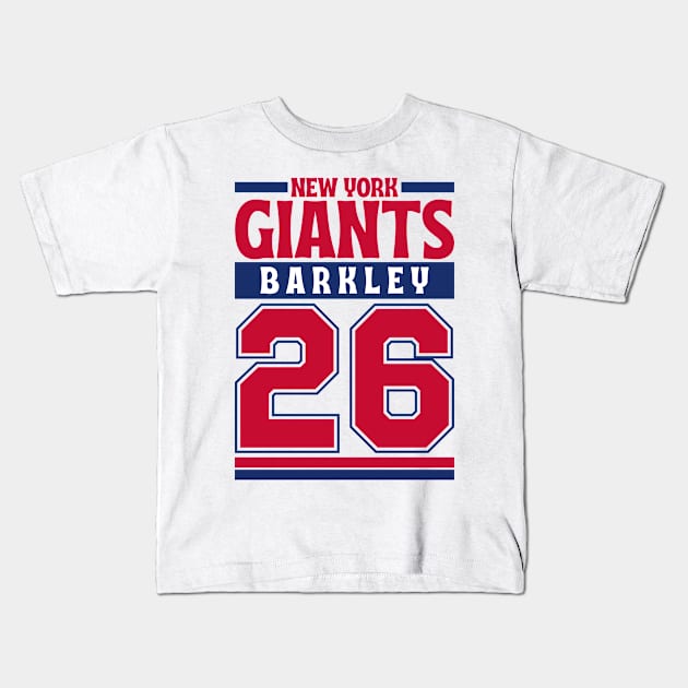 New York Giants Barkley 26 Edition 3 Kids T-Shirt by Astronaut.co